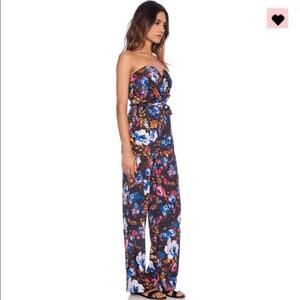 YUMI KIM Strapless Hot to Trot Floral Jumpsuit Medium